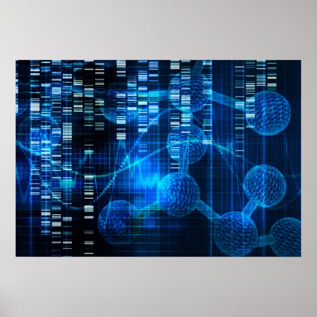 Poster La recherche en sciences génétiques en tant qu'art (Devant)