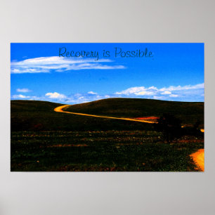 Poster La récupération est possible poster/motivation