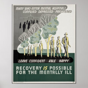 Poster La récupération est possible pour la maladie menta