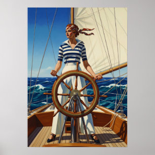 Poster LA REGATIÈRE (La Yachtswoman)