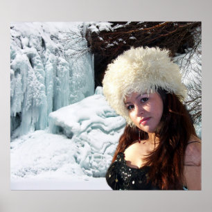 Poster La reine de glace et son palais