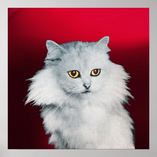 Poster LA REINE DES CHATS BLANCS, Bourgogne Rouge (Devant)