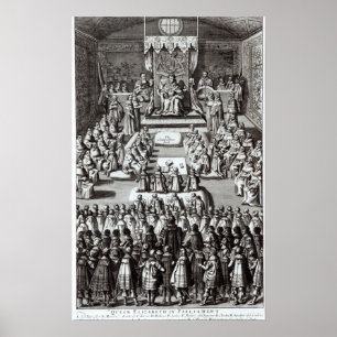 Poster La Reine Elizabeth I et Parlement
