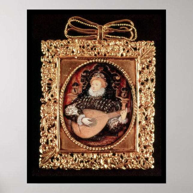 Poster La reine Elizabeth I joue du luth (Devant)
