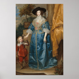 Poster La reine Henrietta Maria avec Sir Jeffrey Hudson