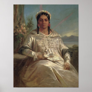 Poster La Reine Pomare IV du Tahiti