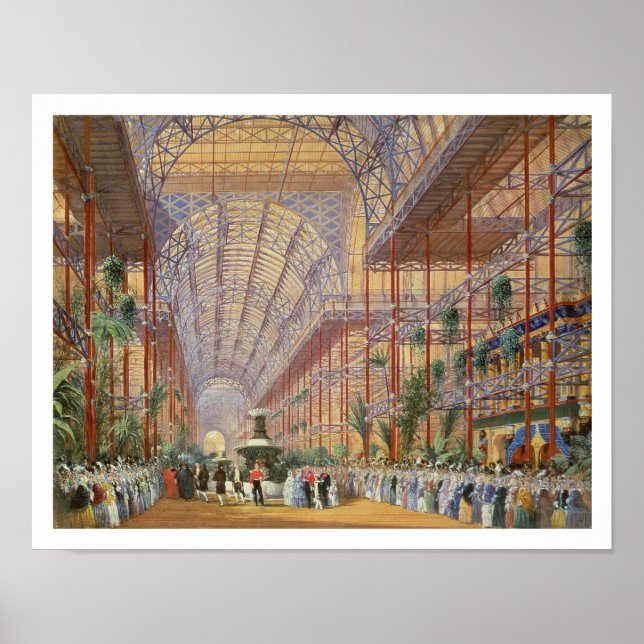 Poster La reine Victoria inaugure l'exposition de 1862 ap (Devant)