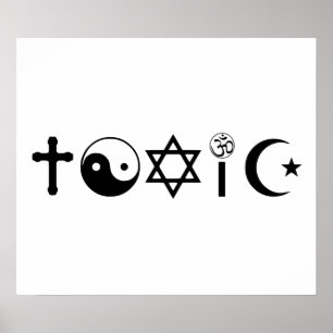 Poster La religion est un libre-penseur toxique