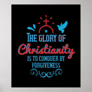 Poster La religion - La gloire du christianisme est de co