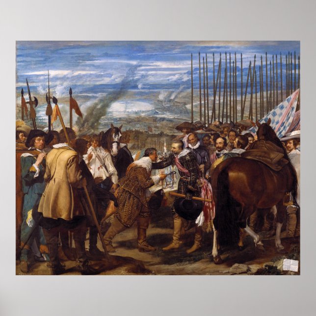 Poster La renonciation de Breda ou des Lances par Velázqu (Devant)