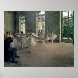 Poster La répétition, c.1873-1878 Edgar Degas