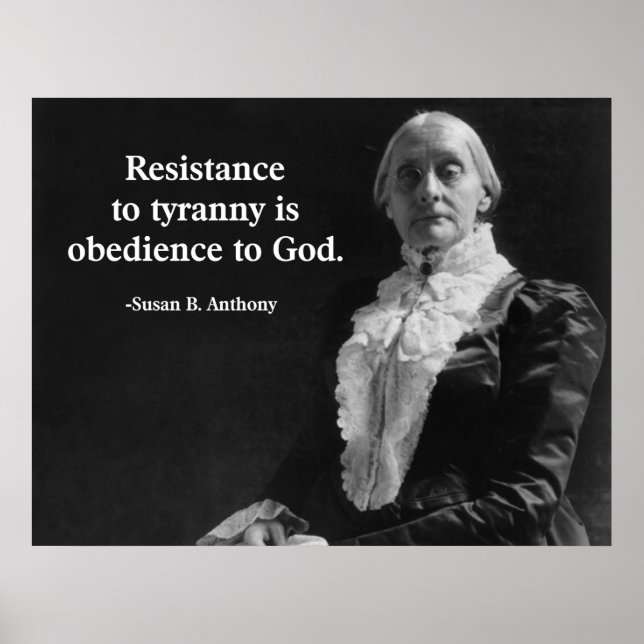 Poster La résistance à la tyrannie est l'obéissance à Die (Devant)