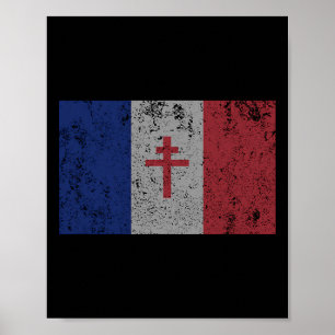 Poster La Résistance Le Drapeau Français France Paris 2èm