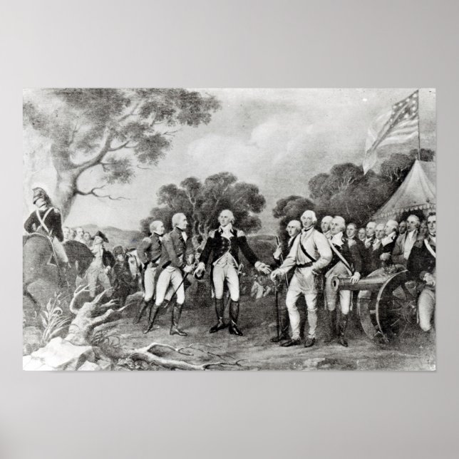Poster La restitution du général Burgoyne Saratoga (Devant)