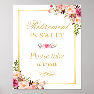 Poster La retraite est douce Prendre une menace signe