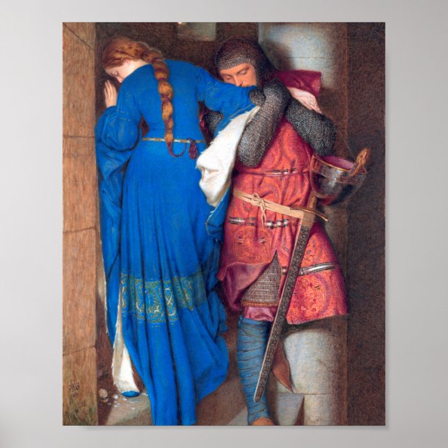 Poster La réunion Turret Stairs Peinture Frederic Burton (Devant)