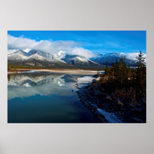 Poster La rivière Athabasca dans le parc national de Jasp