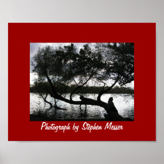 Poster La rivière James à Silhouette