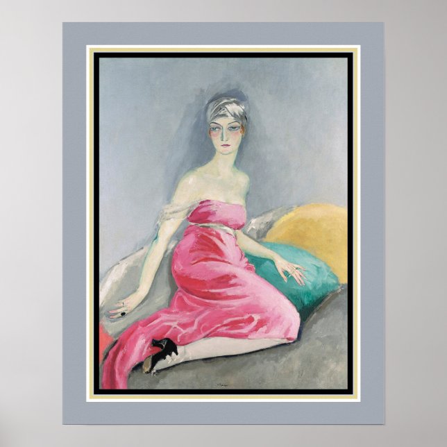 Poster "La Robe Rose" par Kees van Dongen c.1919 (Devant)