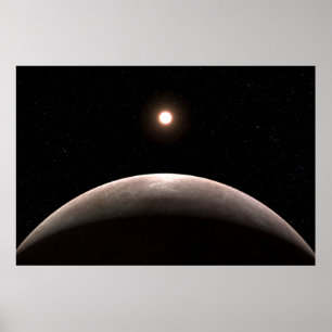 Poster La Rocky Exoplanet Lhs 475 B Et Son Étoile Hôte.