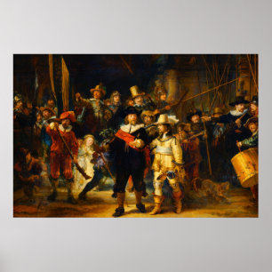 Poster La Ronde de Nuit de Rembrandt