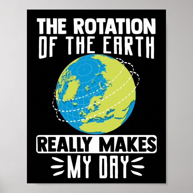 Poster La Rotation De La Terre Fait Vraiment Mon Jour (Devant)