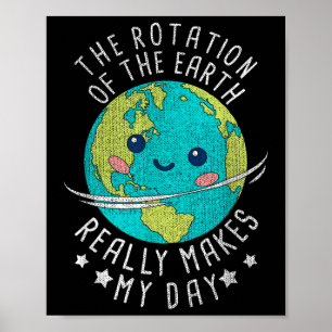 Poster La Rotation De La Terre Fait Vraiment Mon Jour