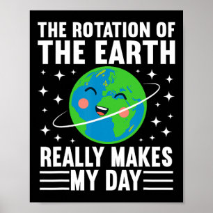 Poster La Rotation De La Terre Fait Vraiment Mon Jour