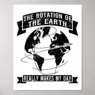 Poster La Rotation De La Terre Fait Vraiment Mon Jour1