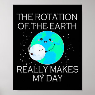 Poster La Rotation De La Terre Fait Vraiment Mon Jour 1