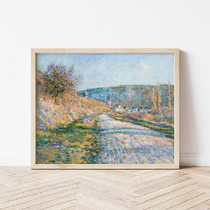 Poster La route de Vétheuil Claude Monet