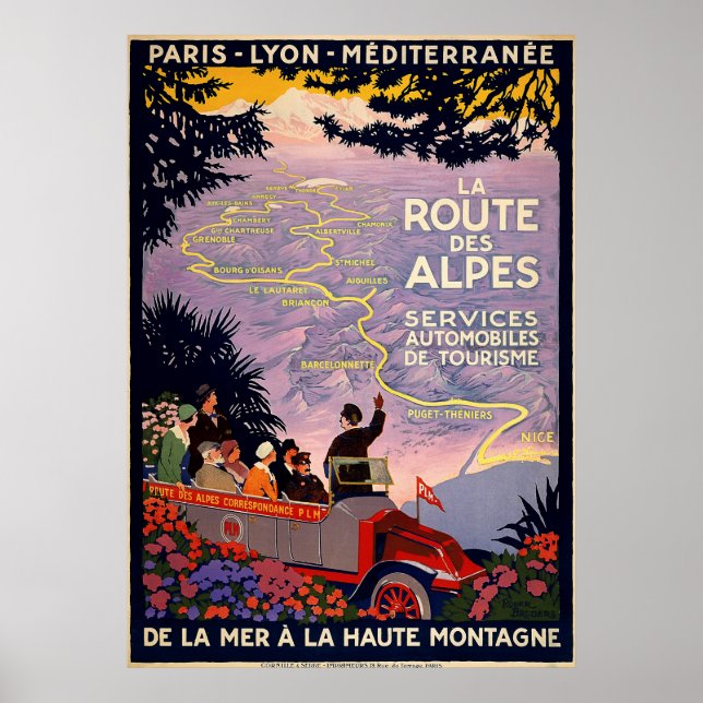 Poster La route des Alpes (Devant)