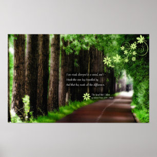 Poster La route non parcourue