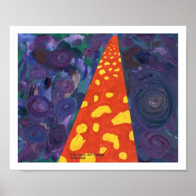 Poster La route non prise (Devant)