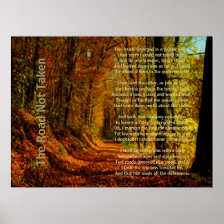 Poster La route non prise