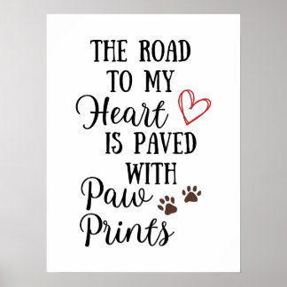 Poster La route vers mon coeur est pavée d'Empreintes de 