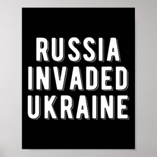 Poster La Russie a envahi l'Ukraine 