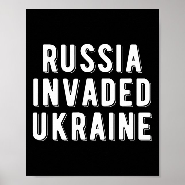 Poster La Russie a envahi l'Ukraine  (Devant)