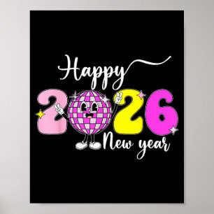 Poster La Saint-Sylvestre Bonjour 2026 Bonne Année 2026 D
