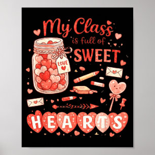 Poster La Saint-Valentin des enseignants, la classe est p