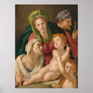 Poster La Sainte Famille - Agnolo Bronzino Fine Art Affic