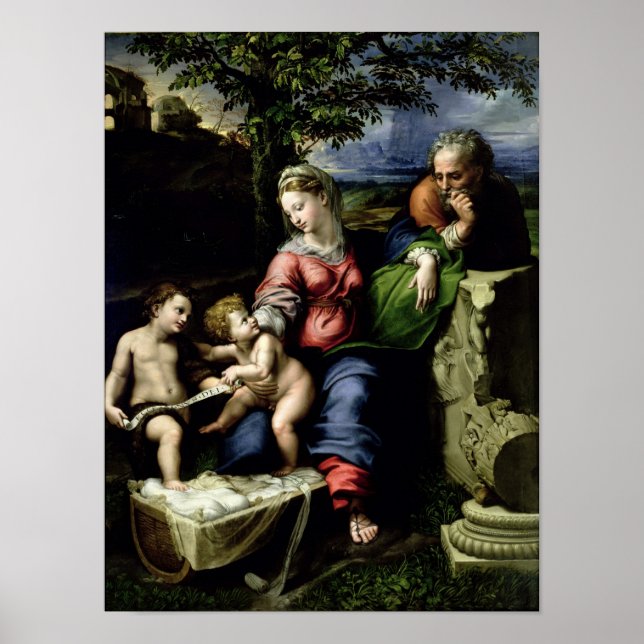 Poster La Sainte Famille du Chêne, c.1518 (Devant)