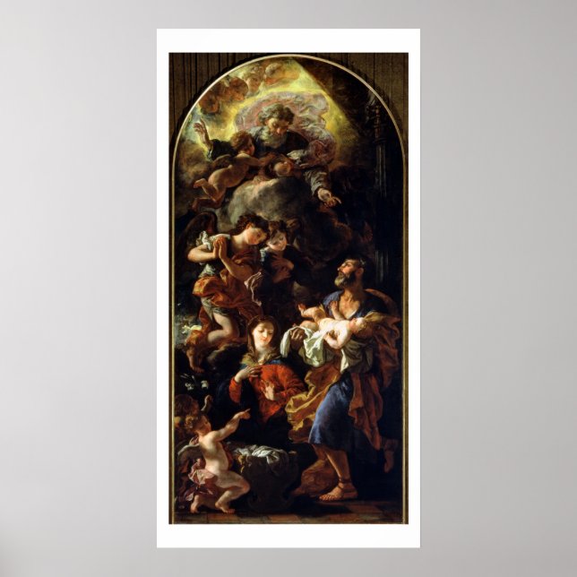 Poster La Sainte Famille (huile sur toile) (Devant)