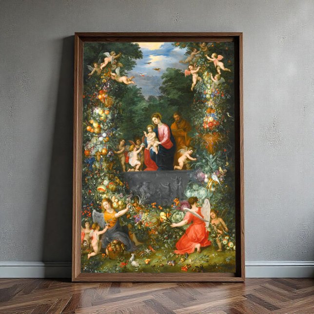 Poster La Sainte Famille, Jan Brueghel (Créateur téléchargé)