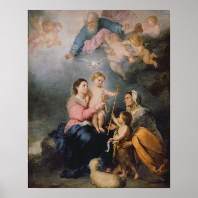 Poster La Sainte Famille ou la Vierge de Séville (Devant)