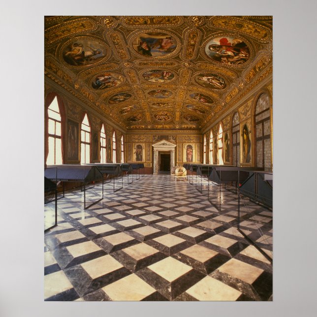 Poster La Sala Dorata, construite en 1537-88 (photo) (Devant)