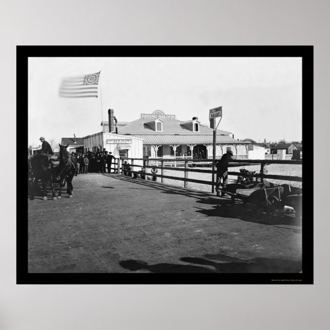 Poster La salle à manger Hygeia à Fort Monroe 1864 (Devant)