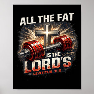 Poster La salle de sport chrétienne Fat is Lords Workout 