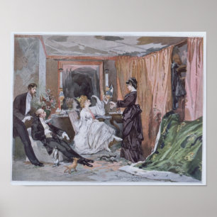 Poster La salle d'habillage de Hortense Schneider