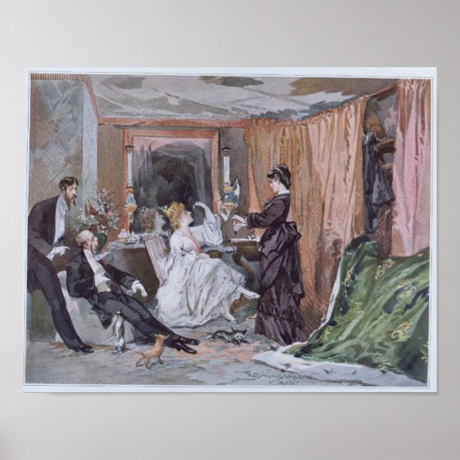 Poster La salle d'habillage de Hortense Schneider (Devant)